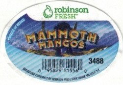 Robinson Fresh produce of mexico mammoth mangos 3488    095829815560