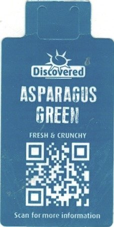 discovered asparagus green fresh & crunchy scan for more information 8718366918625