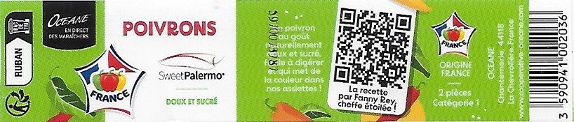 Oceane poivrons sweet palermo doux et sucre origine france3 590941 002036