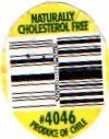 naturally cholesterol free #4046 produce of chile
