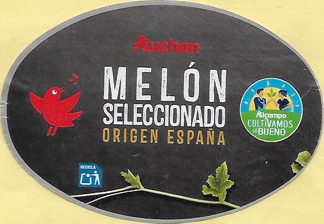 auchan Melón seleccionado alcampo cultivamos lo bueno origen españa recicla