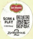 del monte quality scan & play 2025 disney zootropolis