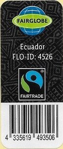 fairglobe ecuador flo-id: 4526  fairtrade 4 335619 493506