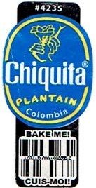 chiquita #4235 plantain colombia bake me! cuis-moi!