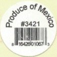 produce of mexico #3421 16426010673
