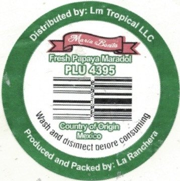 maria bonita fresh papaya maradol plu 4395 wash and consuming country of origin mexico