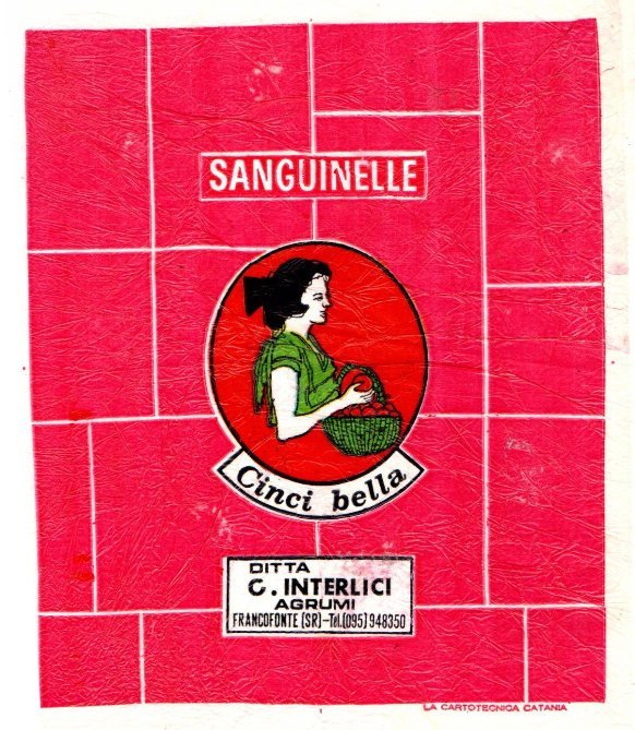 Sanguinelle cinci bella ditta c. interlici agrumi francofonte sr