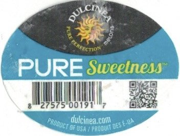 dulcinea pulcing melons pure perfection pure sweetness 8 27575 00191 7 product of usa/produit des é-ua dulcinea.com