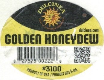 dulcinea dulcinea.com golden honeydew 82757502228 #3100 product of usa/produit des é-ua