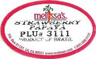 melissa s strawberry papaya plu #3111 product of brazil