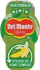 del monte quality guatemala sticker ok home compost