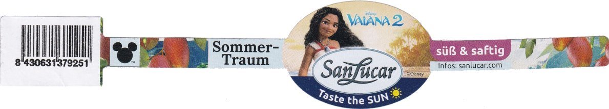 san lucar taste the sun disney vaiana 2 sommer-traum suss & saftig 8430631379251