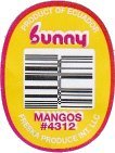 bunny product of ecuador mangos #4312 freska produce int. llc