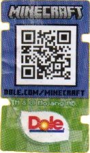 dole minecraft dole.com/minecraft tm & mojang ab