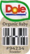 dole organic baby #94234 ecuador