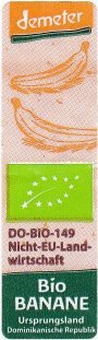 demeter do-bio-149 nicht-eu-land-wirtschaft bio banane ursprungland dominikanische republik