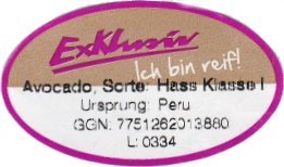 exklusiv ich bin reif! avocado sorte hass klasse 1 ursprung peru ggn 7751262013880