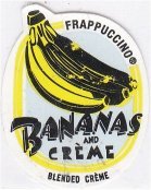 frappucino bananas and creme blended creme