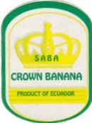 saba crown banana product of ecuador