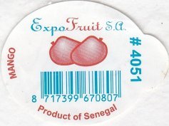 expo fruit s.a. mango #4051 8717399670807 product of senegal